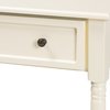 Baxton Studio Mahler Traditional White Finished Wood 1-Drawer Console Table 199-12258-ZORO